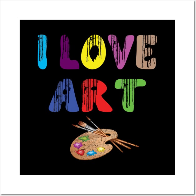 Artist - I Love Art Wall Art by Kudostees